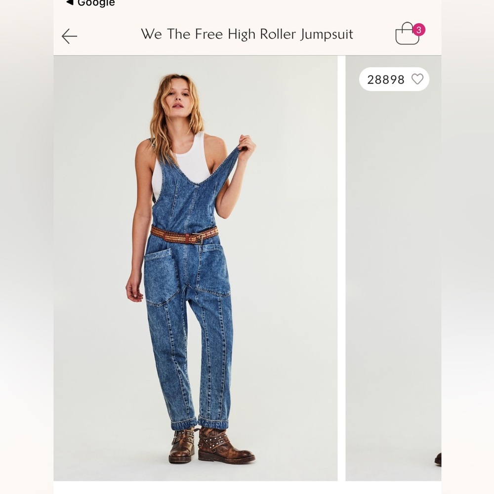 Free People: We The Free High Roller Jumpsuit - XL